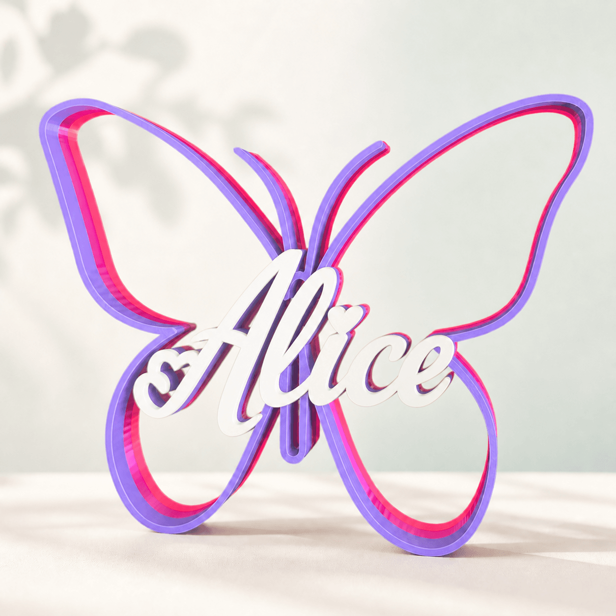 Decorazione 3D personalizzata con il nome Alice